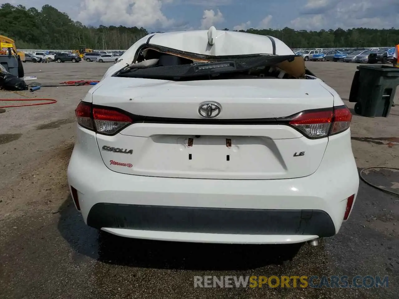 6 Photograph of a damaged car JTDEPRAE7LJ078662 TOYOTA COROLLA 2020