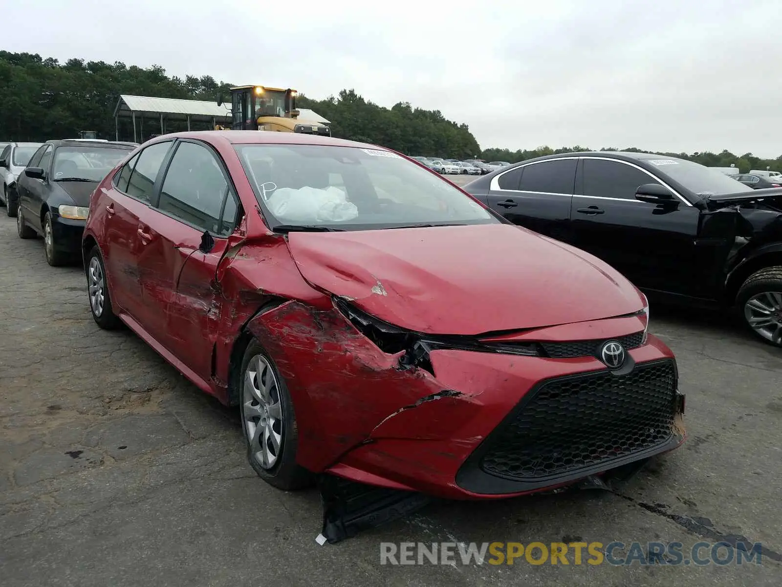 1 Photograph of a damaged car JTDEPRAE7LJ080461 TOYOTA COROLLA 2020