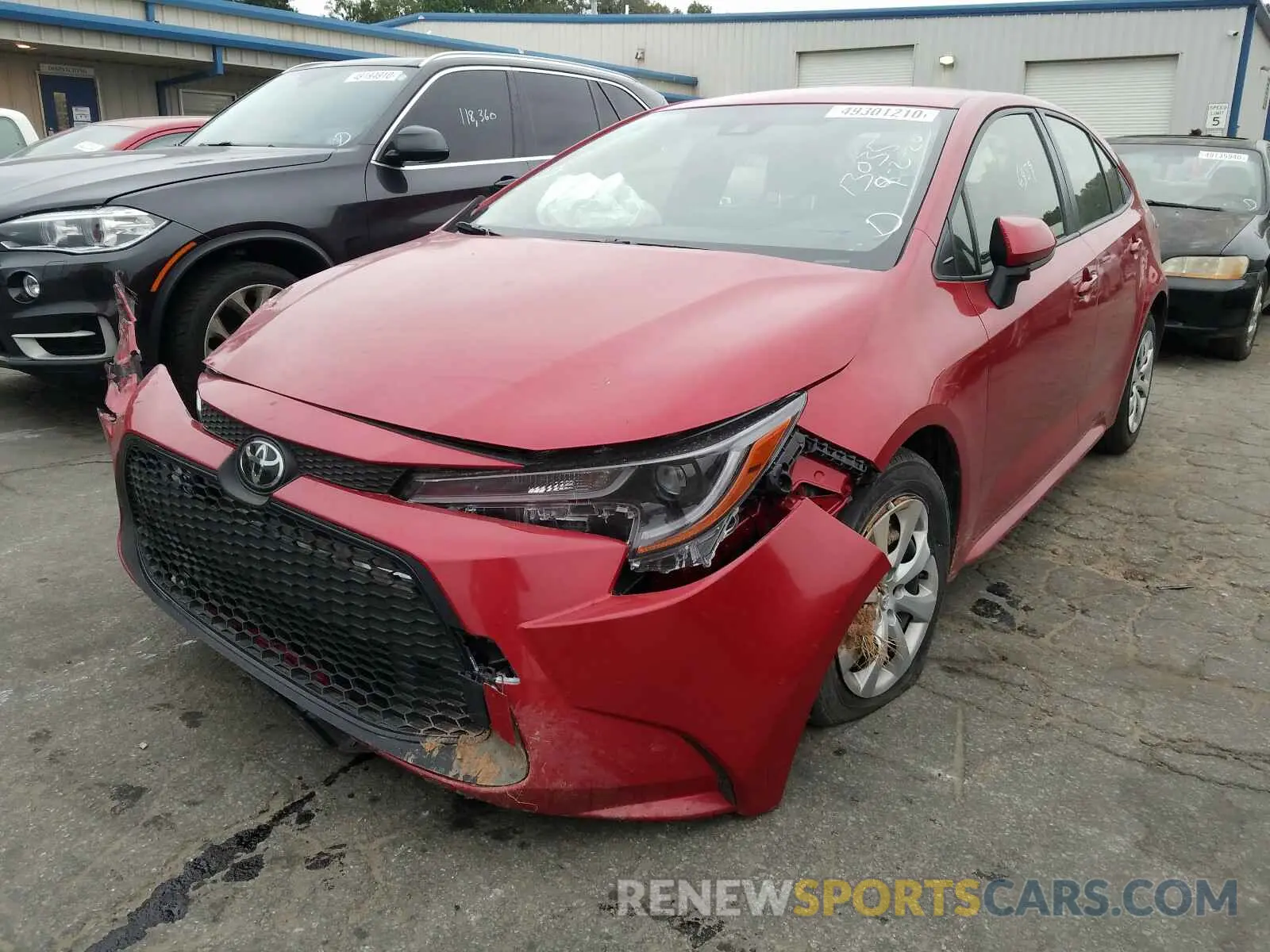 2 Photograph of a damaged car JTDEPRAE7LJ080461 TOYOTA COROLLA 2020