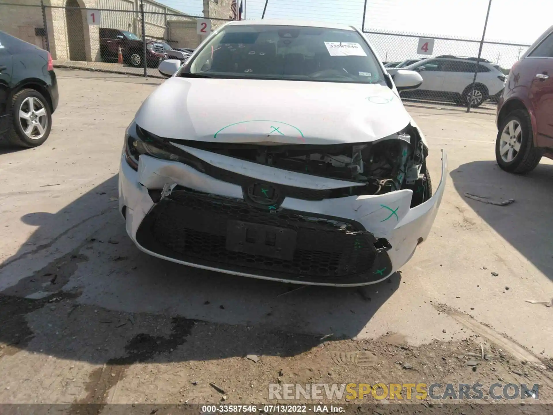 6 Photograph of a damaged car JTDEPRAE7LJ082520 TOYOTA COROLLA 2020