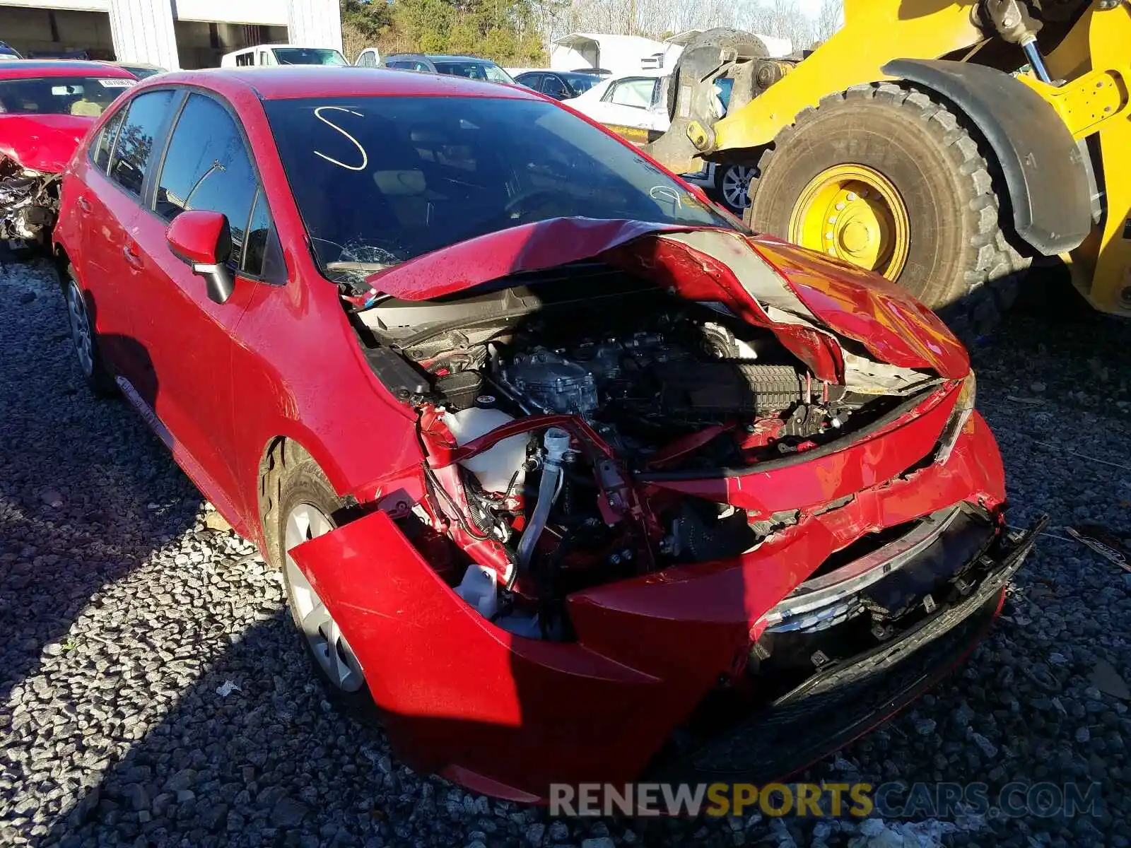 1 Photograph of a damaged car JTDEPRAE7LJ083604 TOYOTA COROLLA 2020