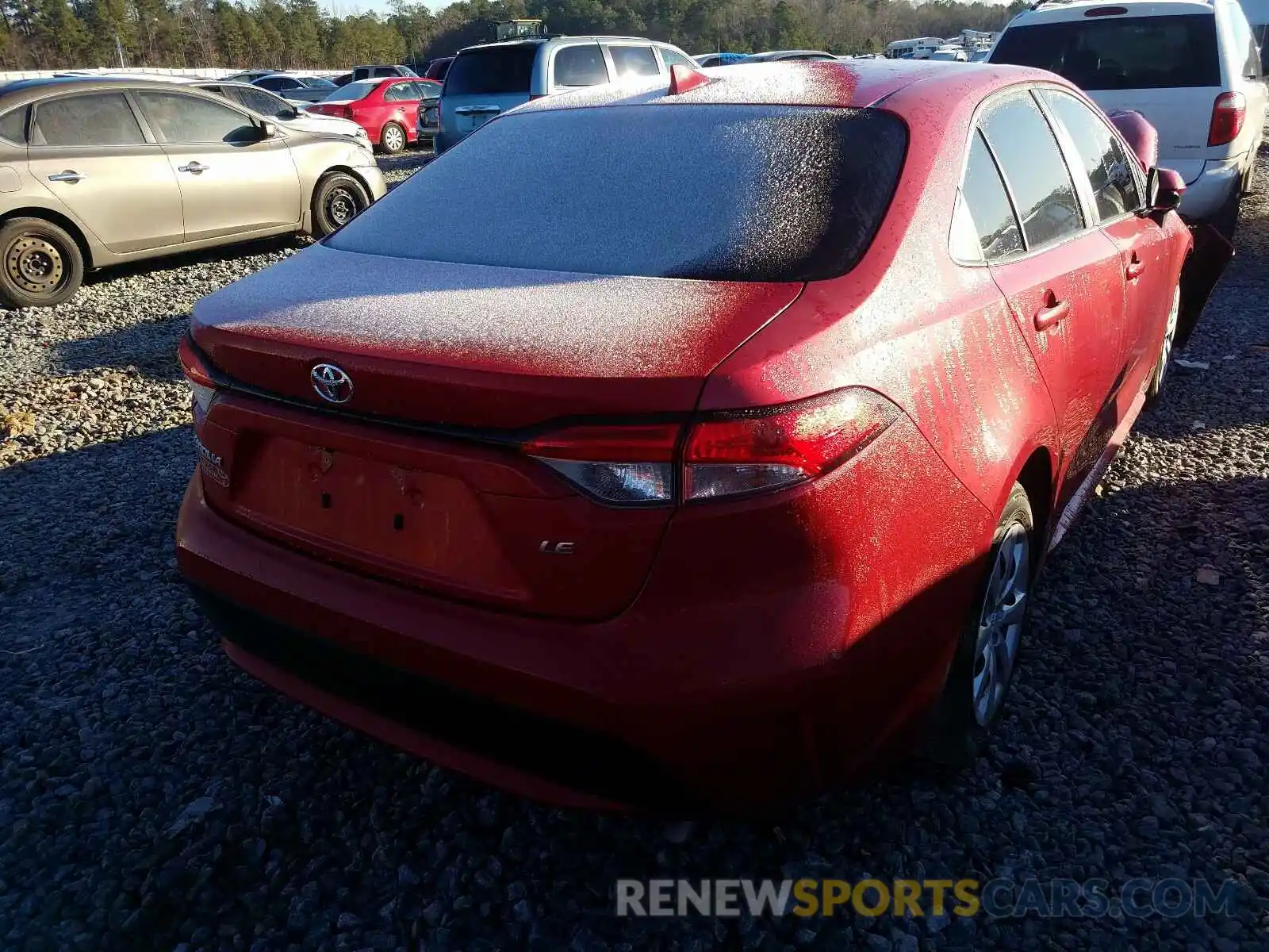 4 Photograph of a damaged car JTDEPRAE7LJ083604 TOYOTA COROLLA 2020