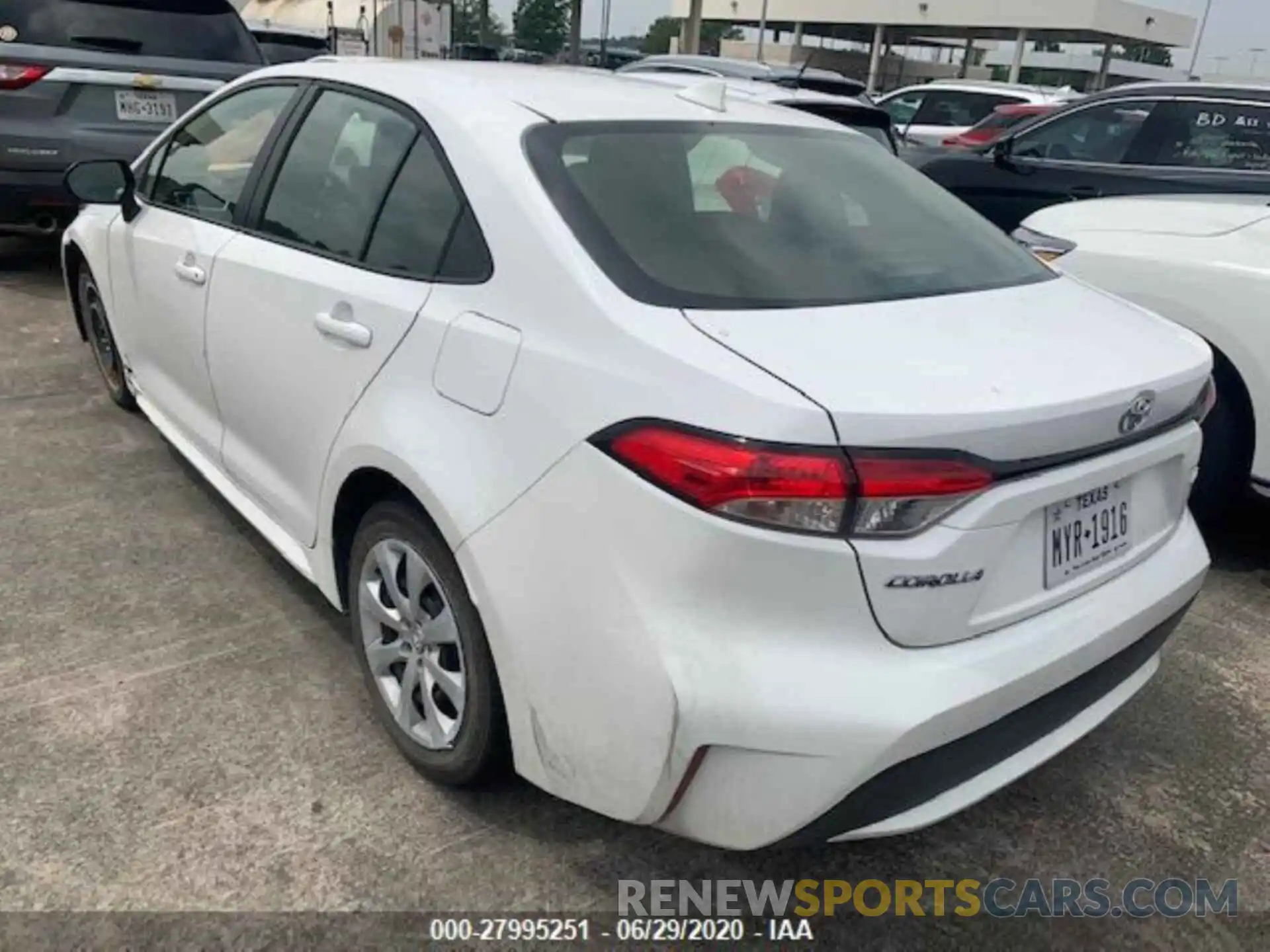 4 Photograph of a damaged car JTDEPRAE7LJ085367 TOYOTA COROLLA 2020