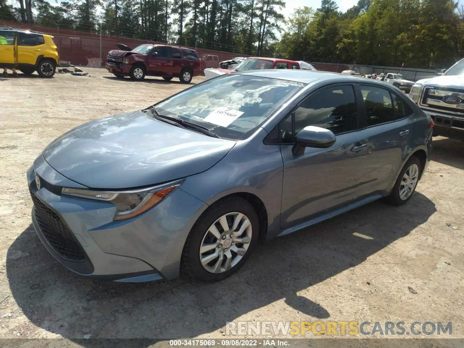 2 Photograph of a damaged car JTDEPRAE7LJ086244 TOYOTA COROLLA 2020