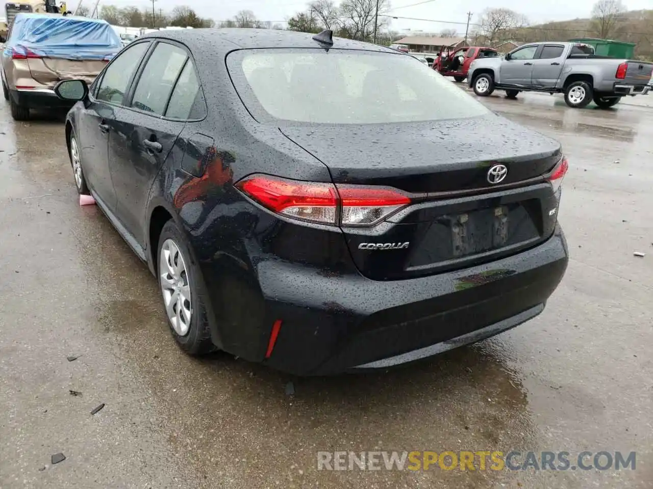 3 Photograph of a damaged car JTDEPRAE7LJ087653 TOYOTA COROLLA 2020