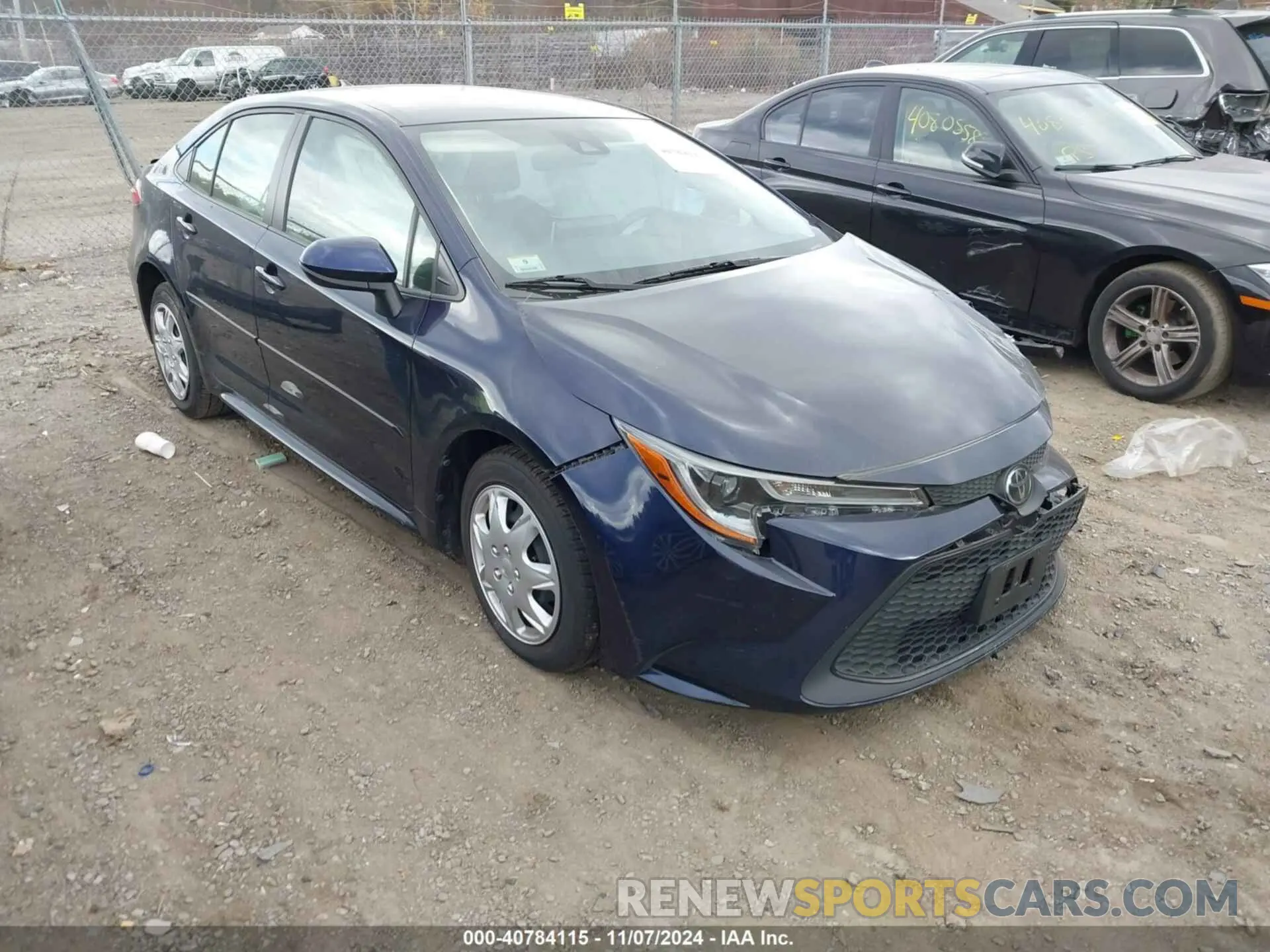 1 Photograph of a damaged car JTDEPRAE7LJ091038 TOYOTA COROLLA 2020