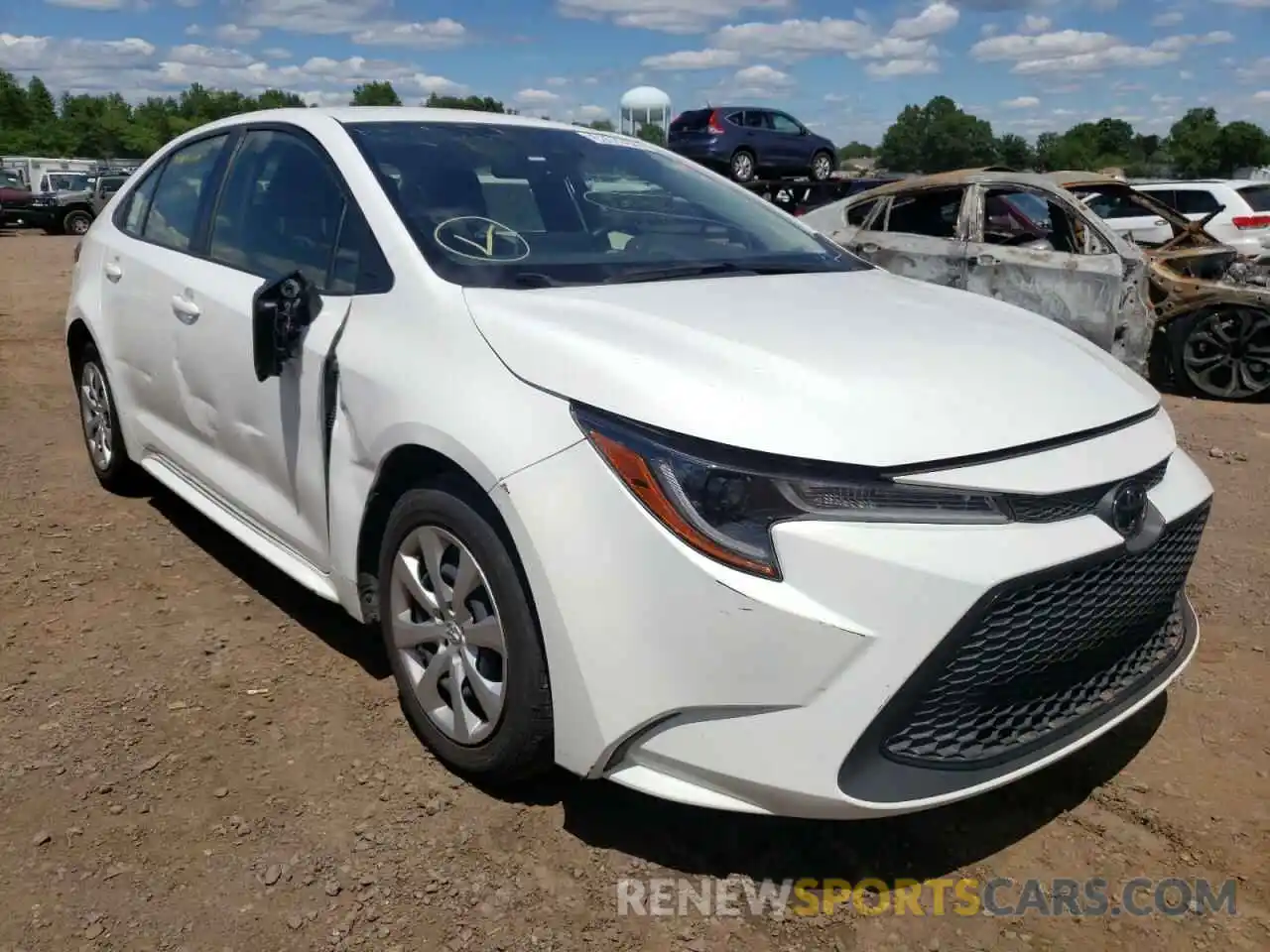 1 Photograph of a damaged car JTDEPRAE7LJ091203 TOYOTA COROLLA 2020