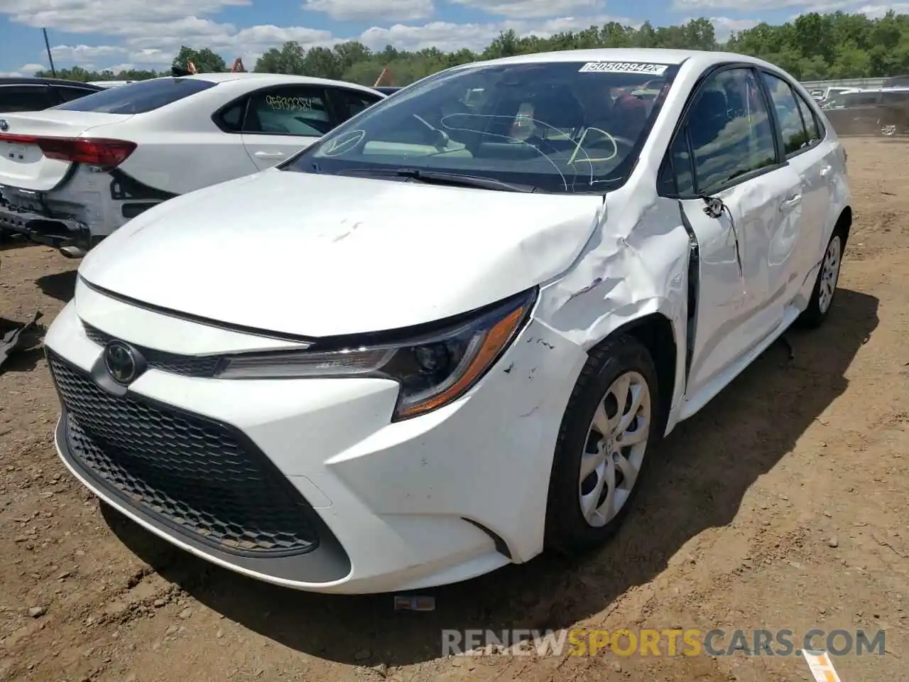 2 Photograph of a damaged car JTDEPRAE7LJ091203 TOYOTA COROLLA 2020