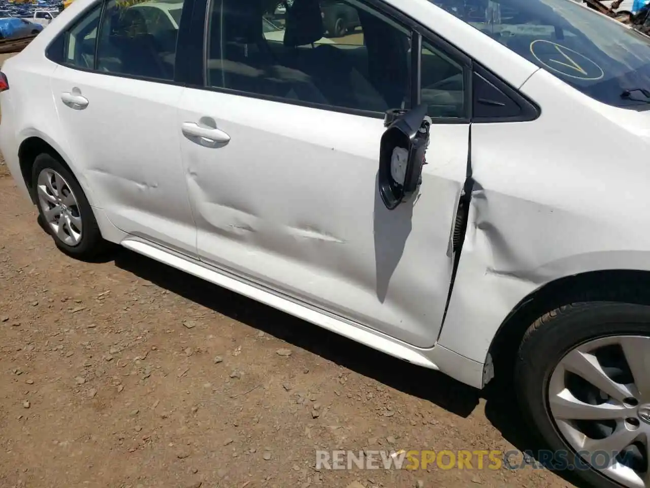 9 Photograph of a damaged car JTDEPRAE7LJ091203 TOYOTA COROLLA 2020