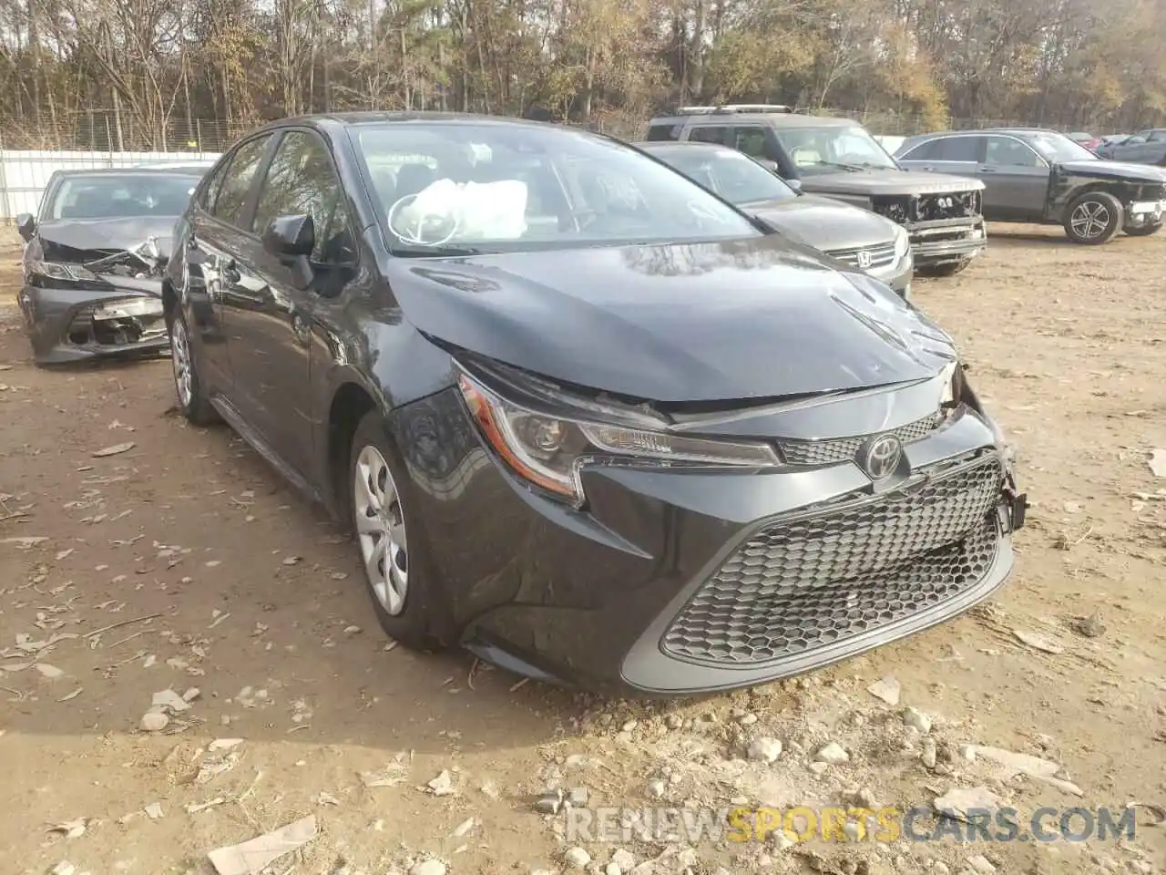 1 Photograph of a damaged car JTDEPRAE7LJ091587 TOYOTA COROLLA 2020