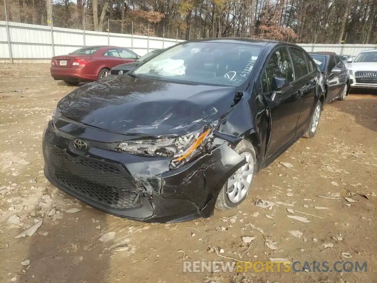 2 Photograph of a damaged car JTDEPRAE7LJ091587 TOYOTA COROLLA 2020