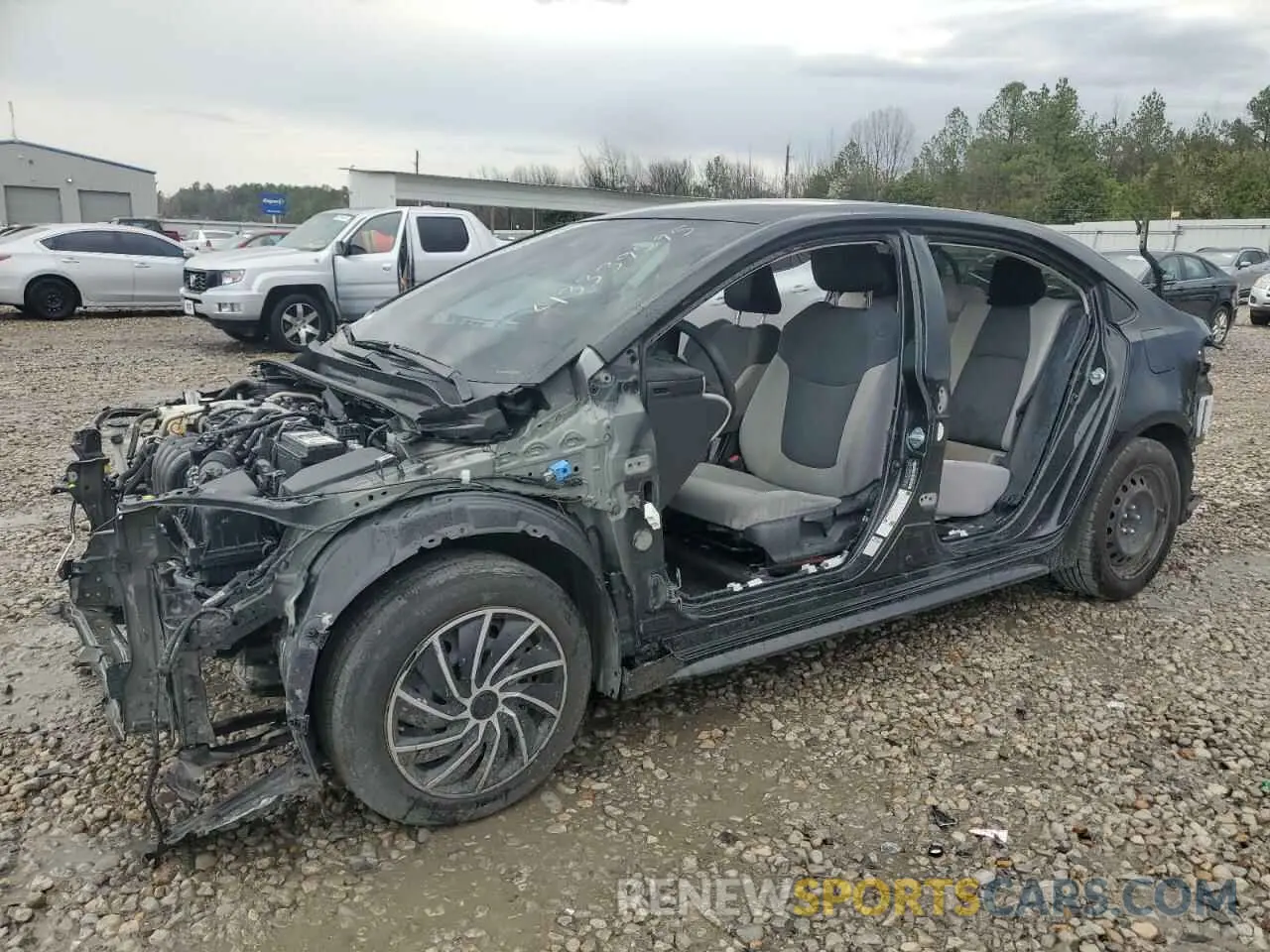 1 Photograph of a damaged car JTDEPRAE7LJ095557 TOYOTA COROLLA 2020