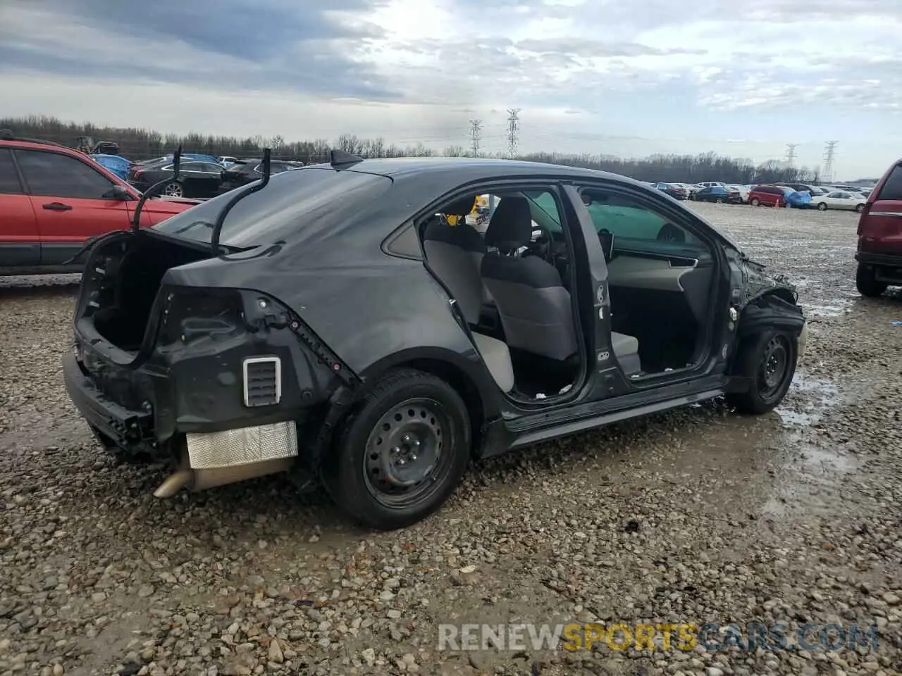 3 Photograph of a damaged car JTDEPRAE7LJ095557 TOYOTA COROLLA 2020
