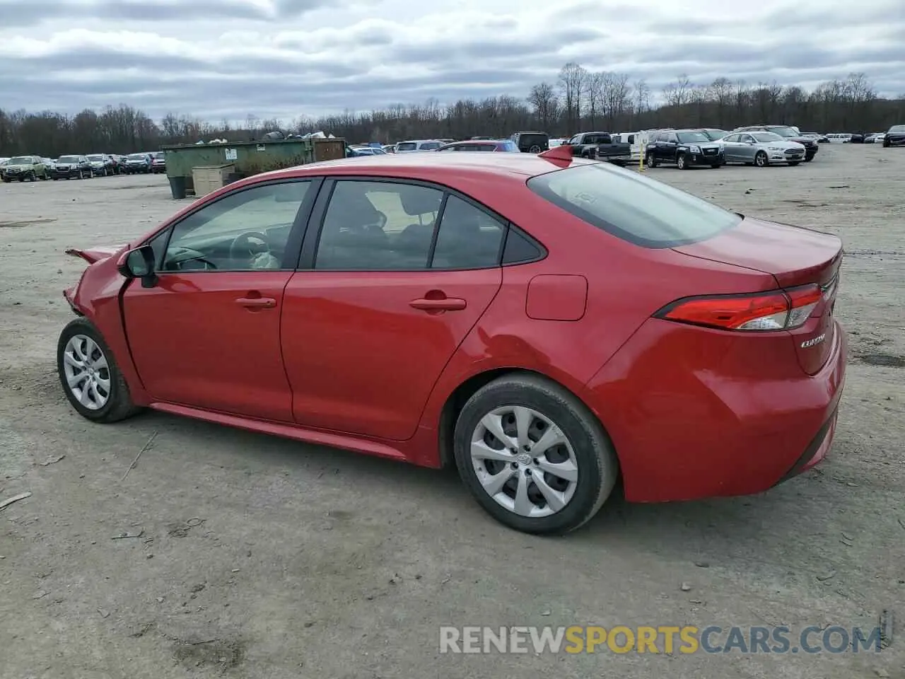2 Photograph of a damaged car JTDEPRAE7LJ096191 TOYOTA COROLLA 2020