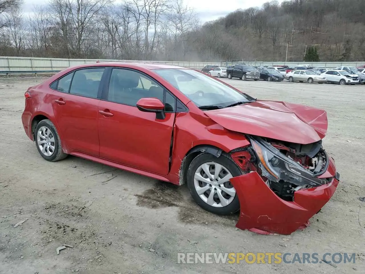 4 Photograph of a damaged car JTDEPRAE7LJ096191 TOYOTA COROLLA 2020