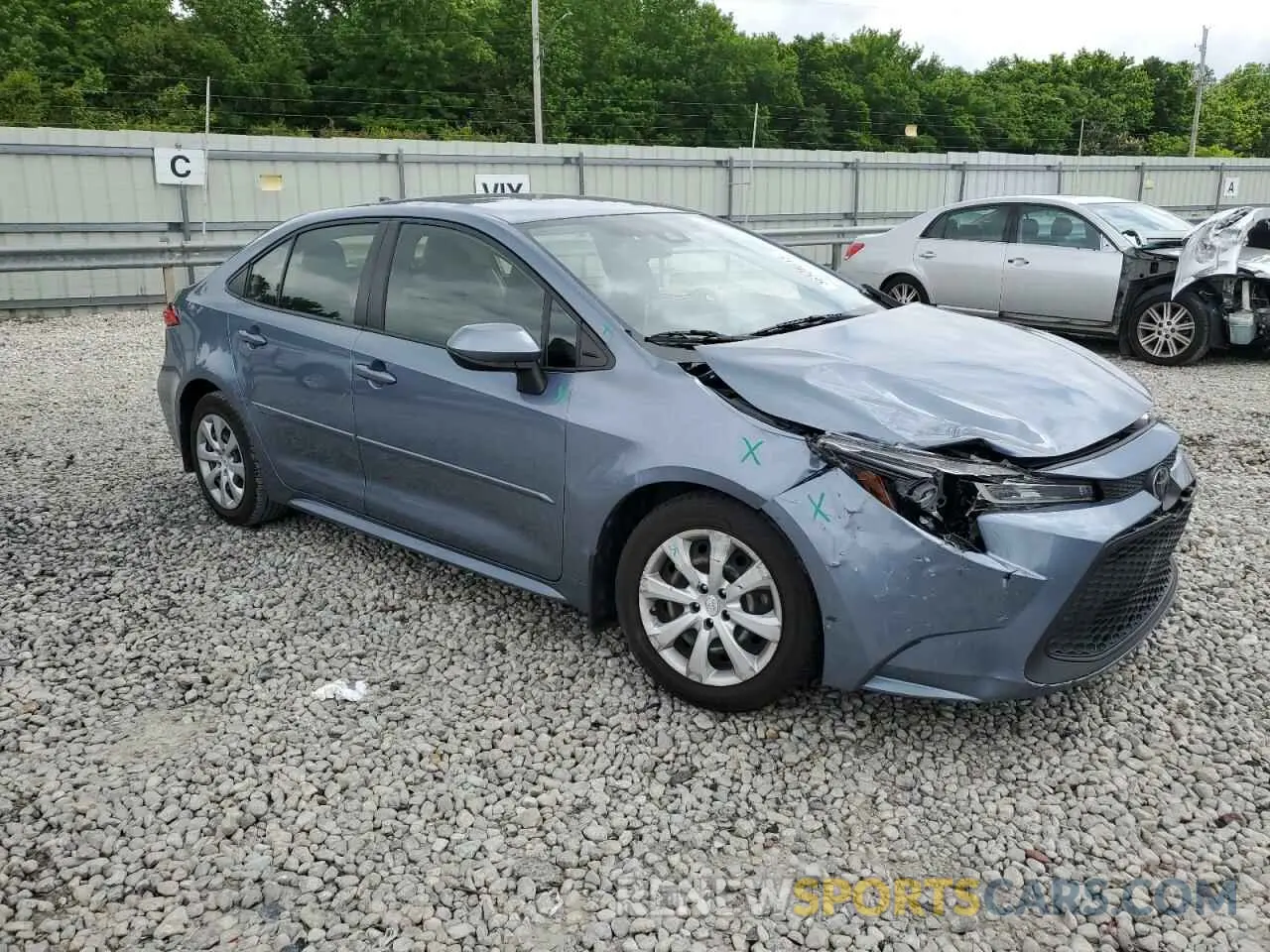 4 Photograph of a damaged car JTDEPRAE7LJ097759 TOYOTA COROLLA 2020
