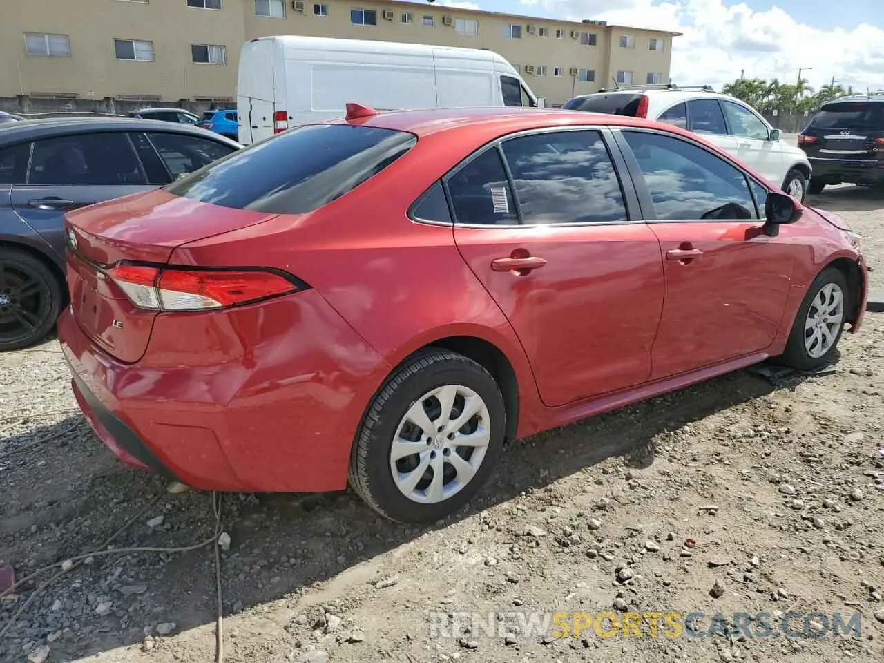 3 Photograph of a damaged car JTDEPRAE7LJ099026 TOYOTA COROLLA 2020