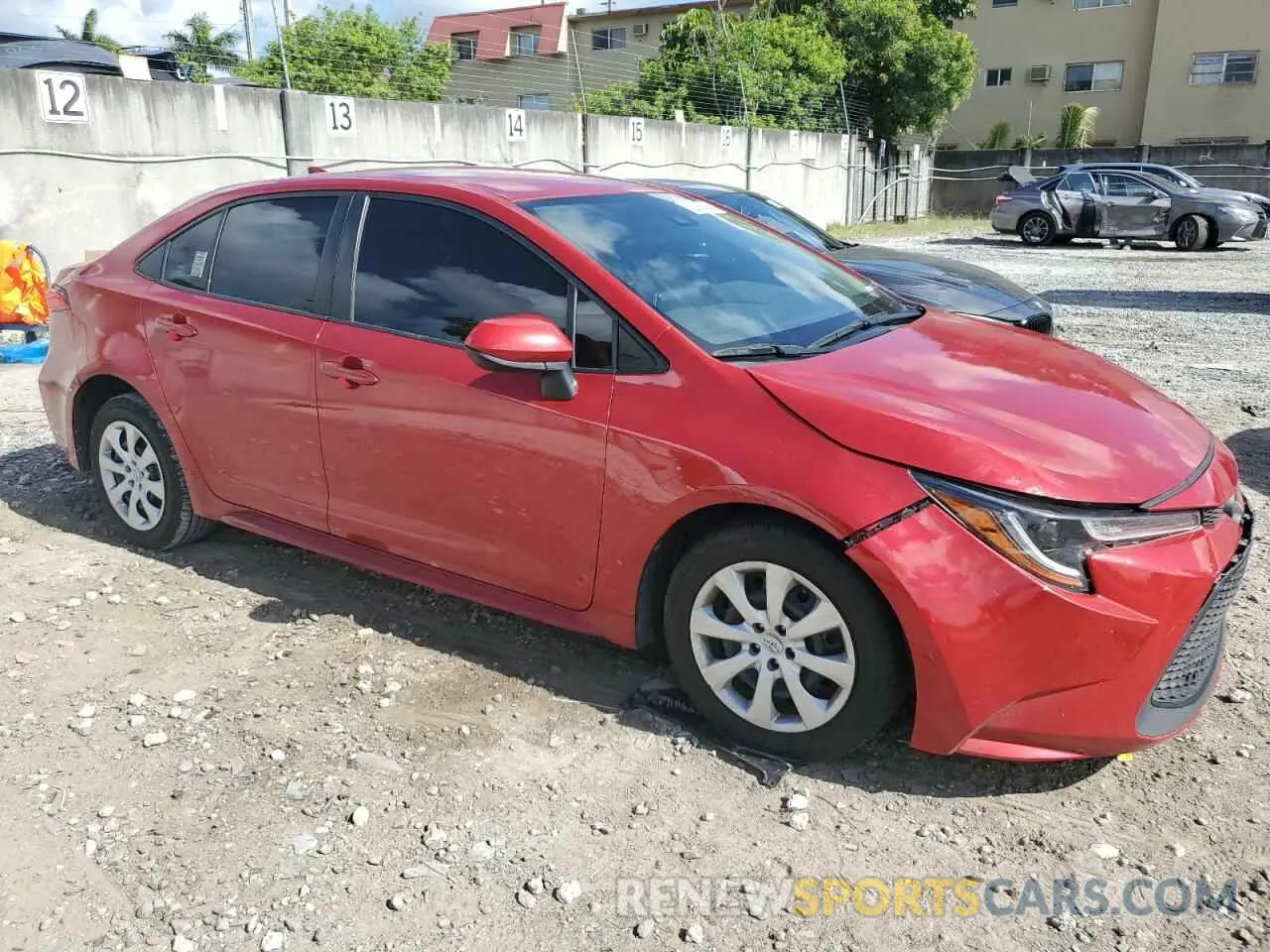 4 Photograph of a damaged car JTDEPRAE7LJ099026 TOYOTA COROLLA 2020