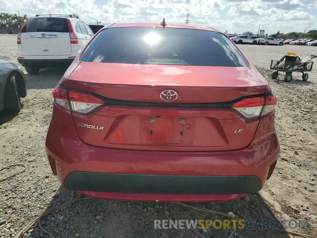 6 Photograph of a damaged car JTDEPRAE7LJ099026 TOYOTA COROLLA 2020