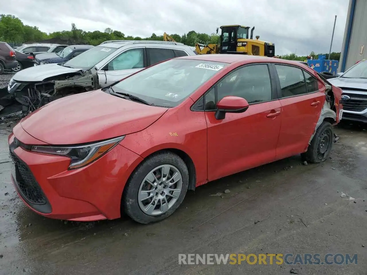 1 Photograph of a damaged car JTDEPRAE7LJ100014 TOYOTA COROLLA 2020