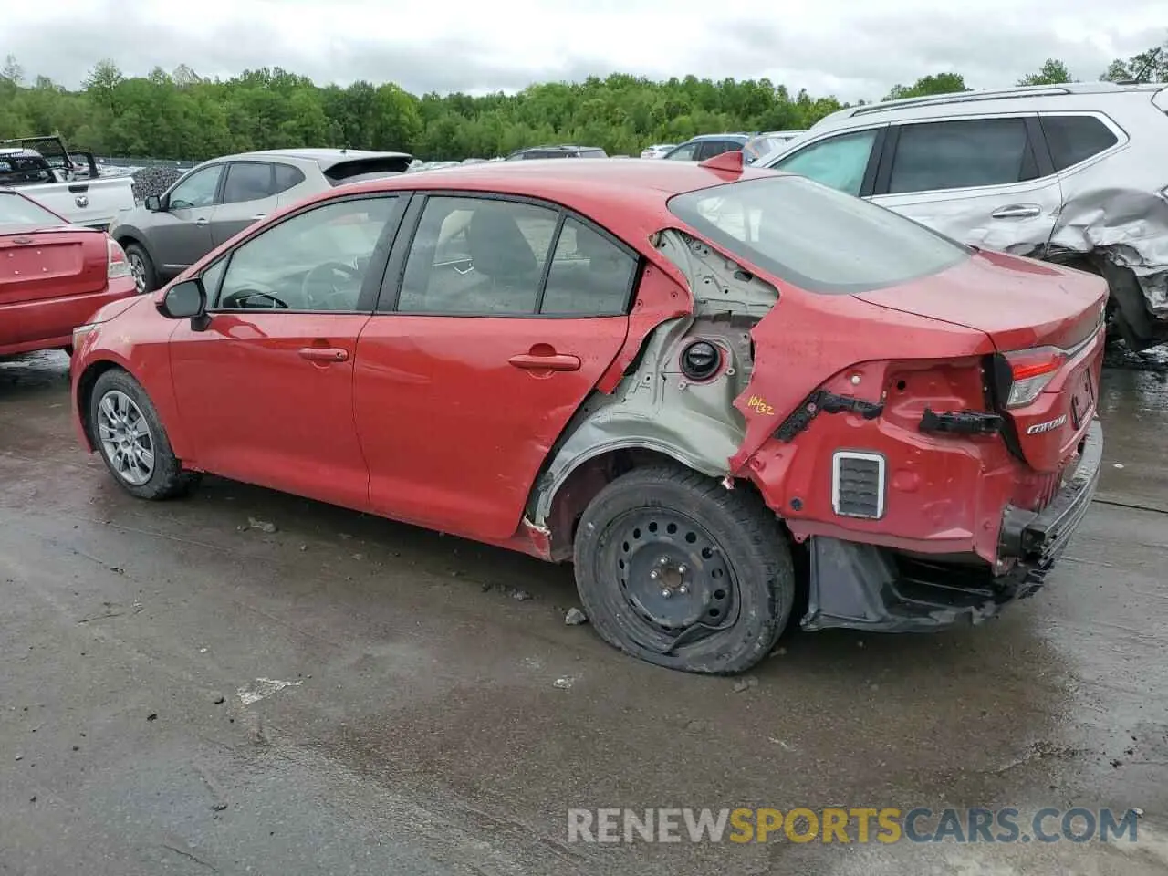 2 Photograph of a damaged car JTDEPRAE7LJ100014 TOYOTA COROLLA 2020