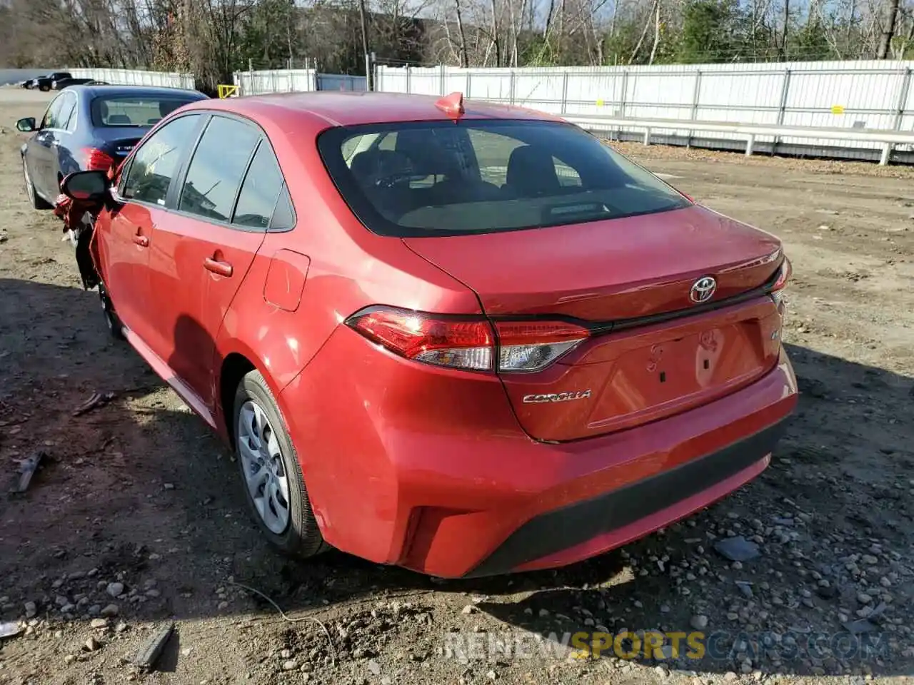 2 Photograph of a damaged car JTDEPRAE7LJ100692 TOYOTA COROLLA 2020