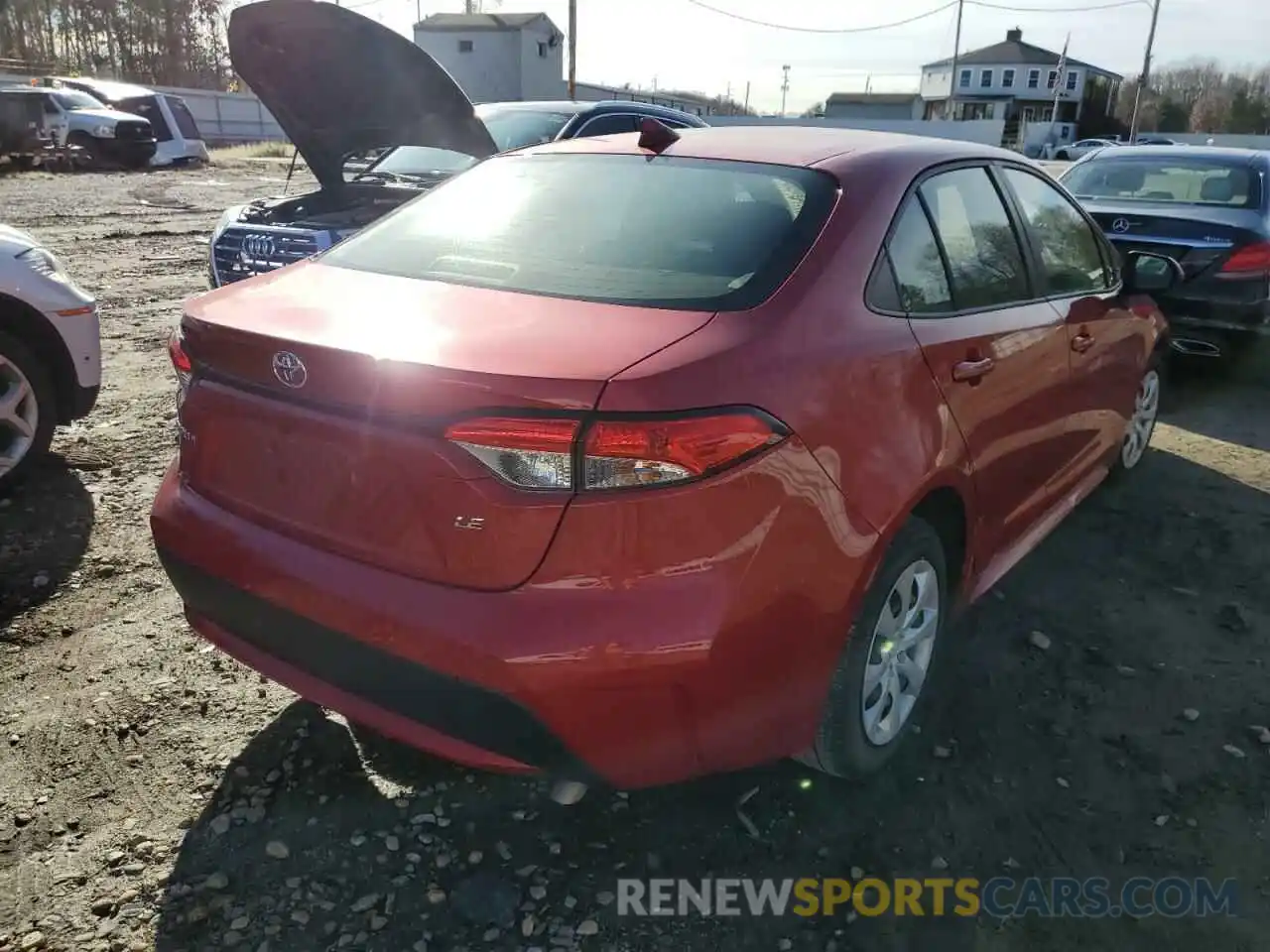 3 Photograph of a damaged car JTDEPRAE7LJ100692 TOYOTA COROLLA 2020