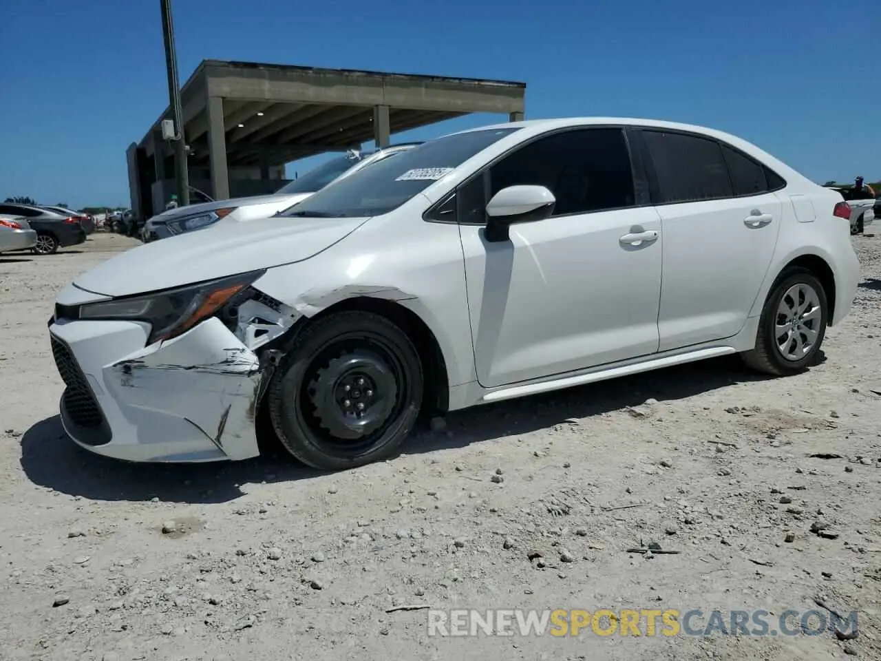 1 Photograph of a damaged car JTDEPRAE7LJ102233 TOYOTA COROLLA 2020