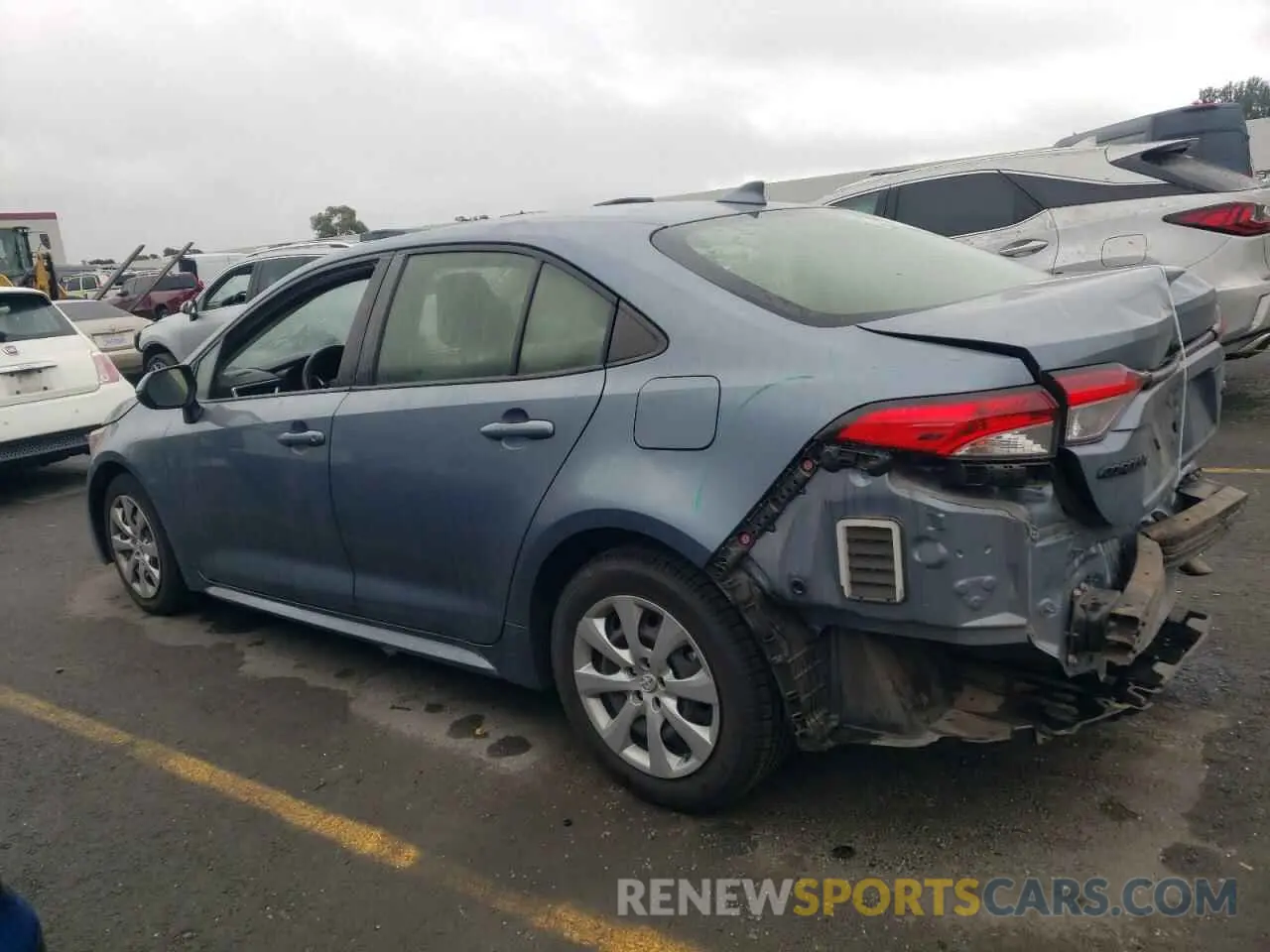 2 Photograph of a damaged car JTDEPRAE7LJ105391 TOYOTA COROLLA 2020