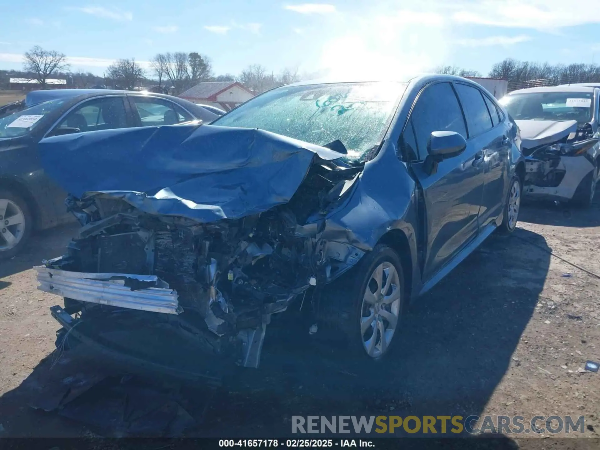 2 Photograph of a damaged car JTDEPRAE7LJ106069 TOYOTA COROLLA 2020