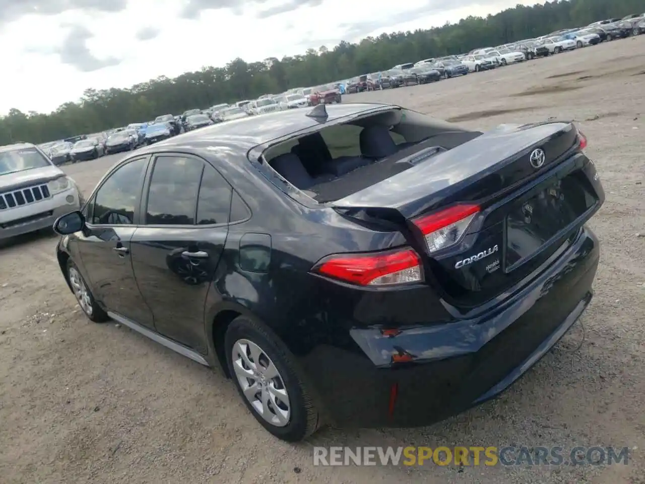 3 Photograph of a damaged car JTDEPRAE7LJ107318 TOYOTA COROLLA 2020