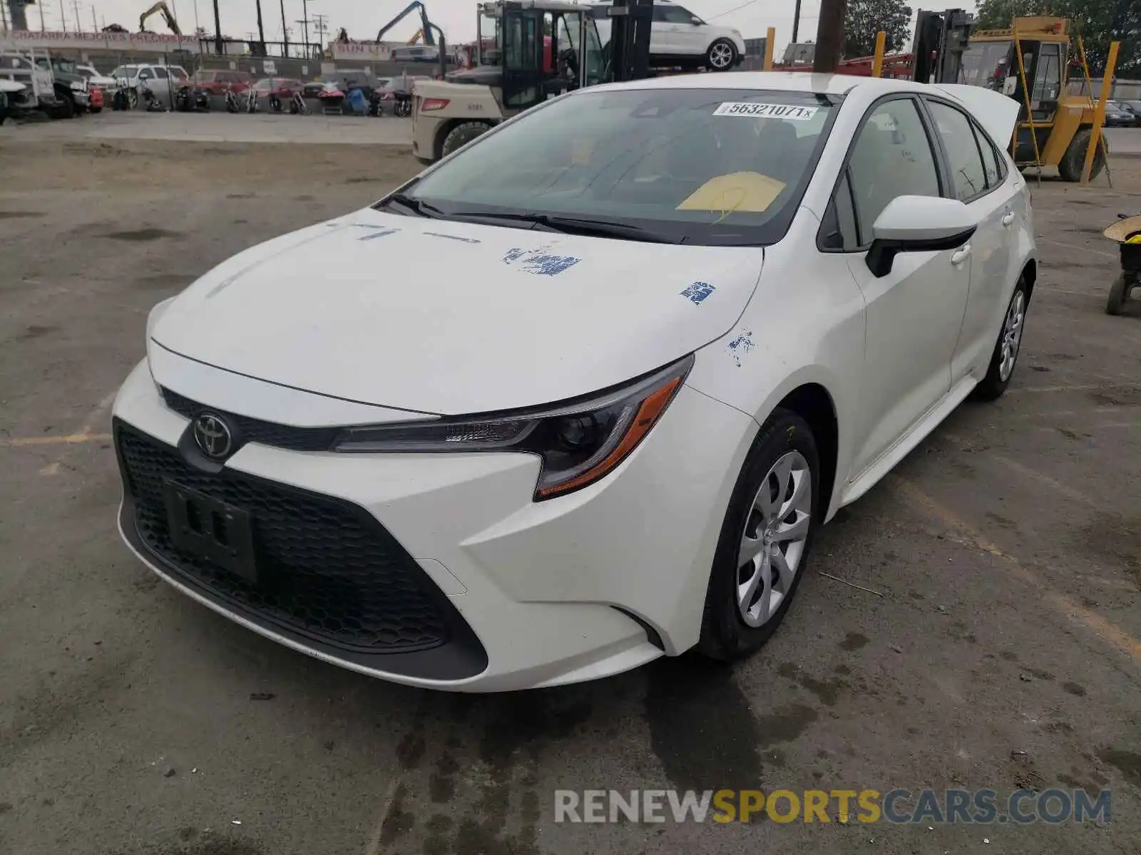 2 Photograph of a damaged car JTDEPRAE7LJ107528 TOYOTA COROLLA 2020