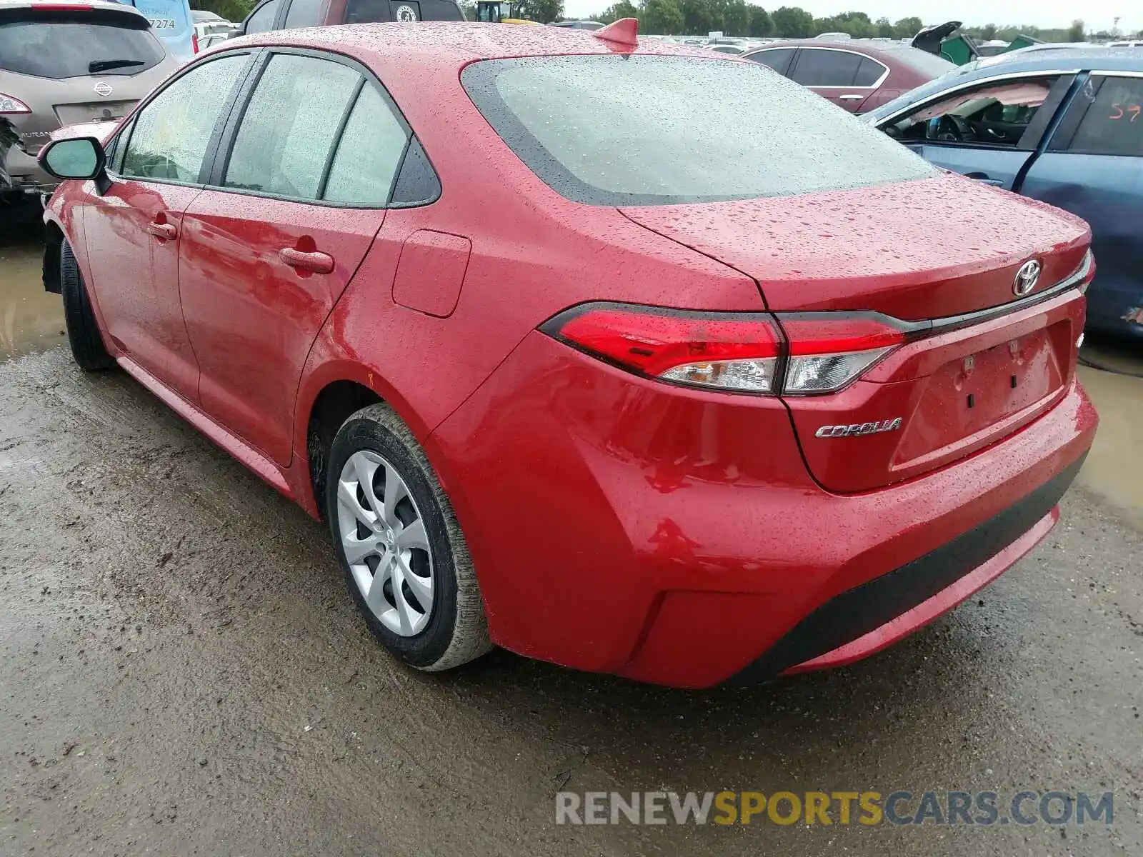 3 Photograph of a damaged car JTDEPRAE7LJ109702 TOYOTA COROLLA 2020