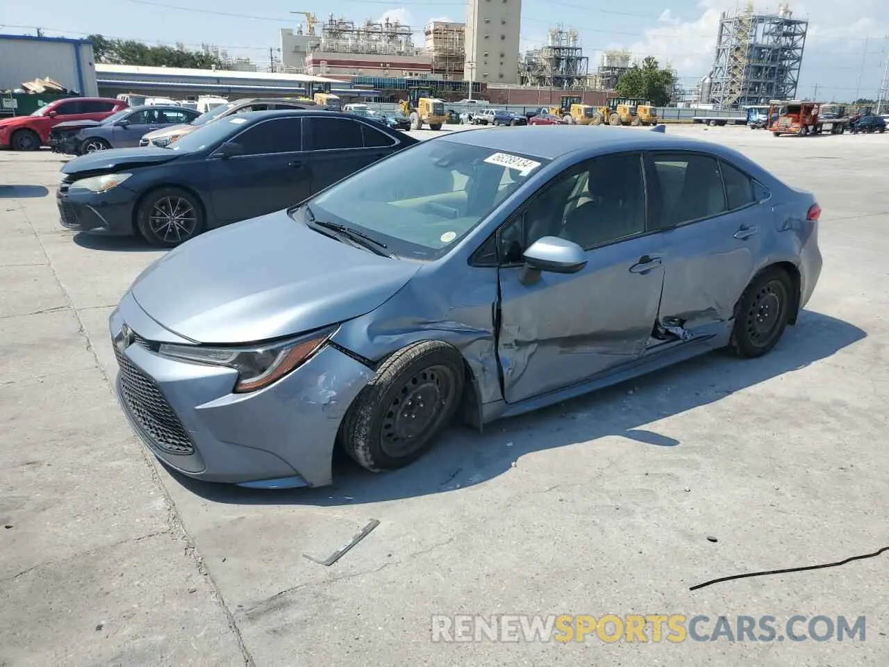1 Photograph of a damaged car JTDEPRAE7LJ112048 TOYOTA COROLLA 2020