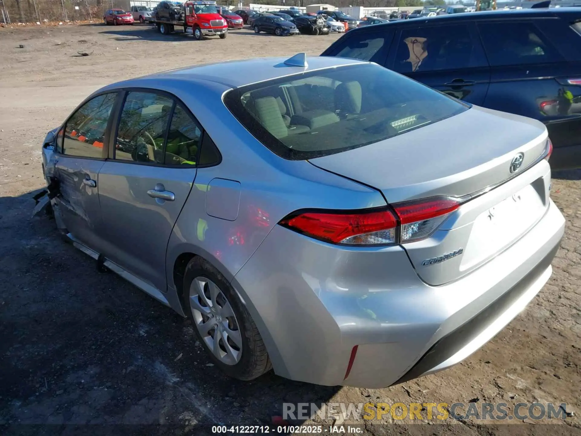 3 Photograph of a damaged car JTDEPRAE7LJ113796 TOYOTA COROLLA 2020