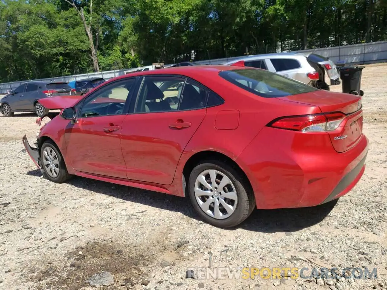2 Photograph of a damaged car JTDEPRAE8LJ001881 TOYOTA COROLLA 2020
