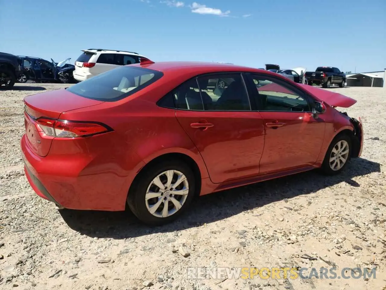 3 Photograph of a damaged car JTDEPRAE8LJ001881 TOYOTA COROLLA 2020