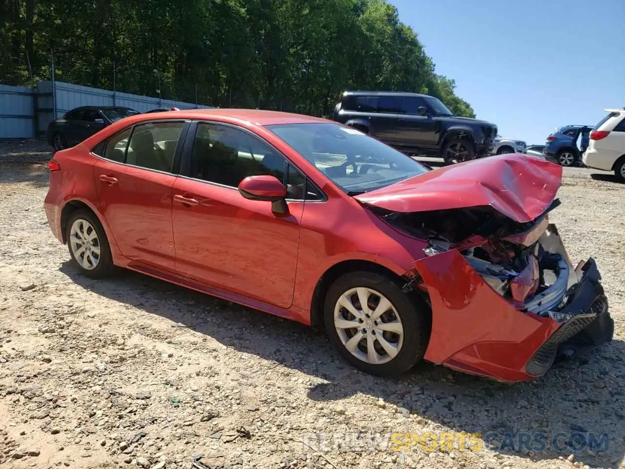 4 Photograph of a damaged car JTDEPRAE8LJ001881 TOYOTA COROLLA 2020