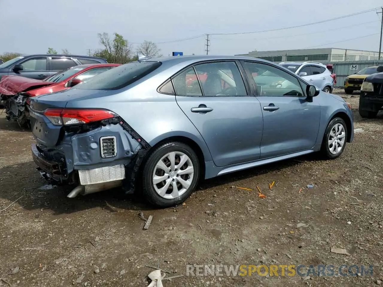 3 Photograph of a damaged car JTDEPRAE8LJ002240 TOYOTA COROLLA 2020