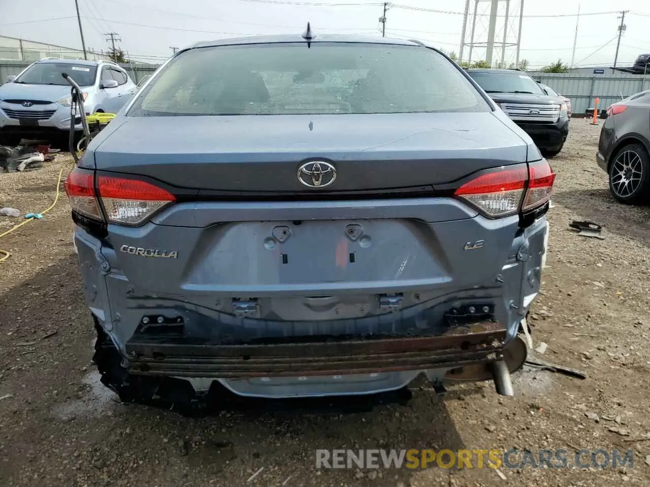 6 Photograph of a damaged car JTDEPRAE8LJ002240 TOYOTA COROLLA 2020