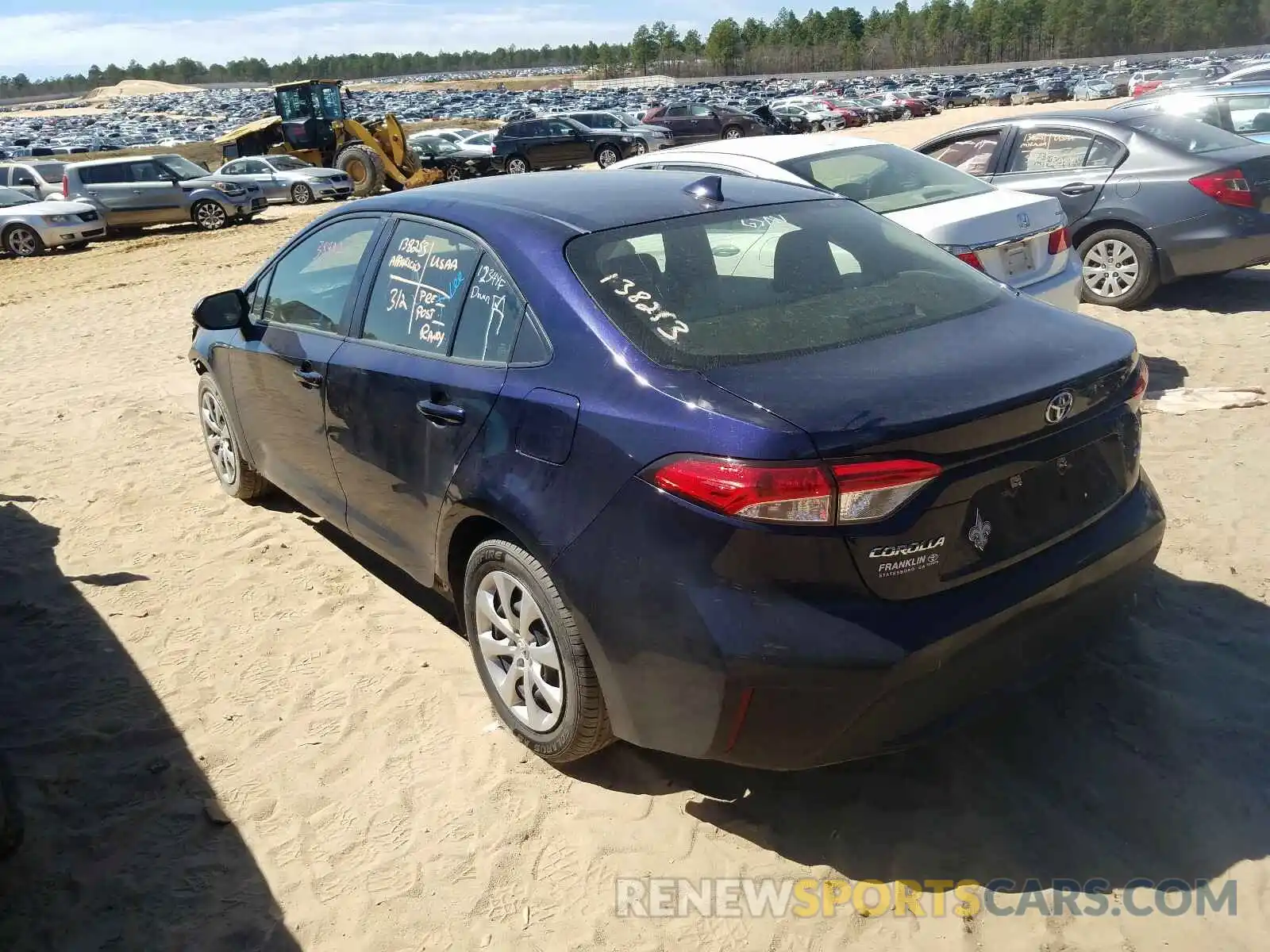 3 Photograph of a damaged car JTDEPRAE8LJ002304 TOYOTA COROLLA 2020