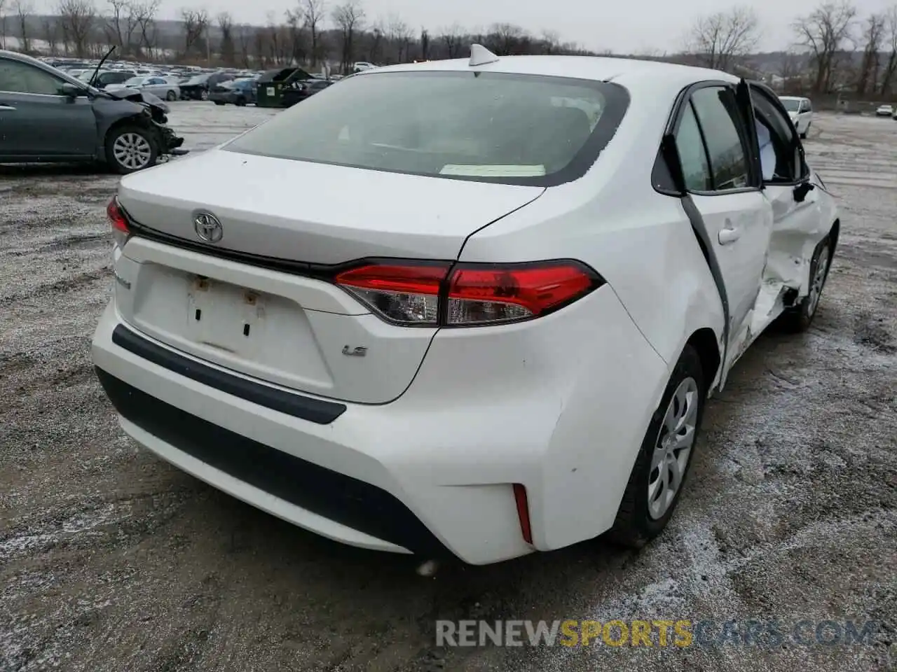 4 Photograph of a damaged car JTDEPRAE8LJ005414 TOYOTA COROLLA 2020