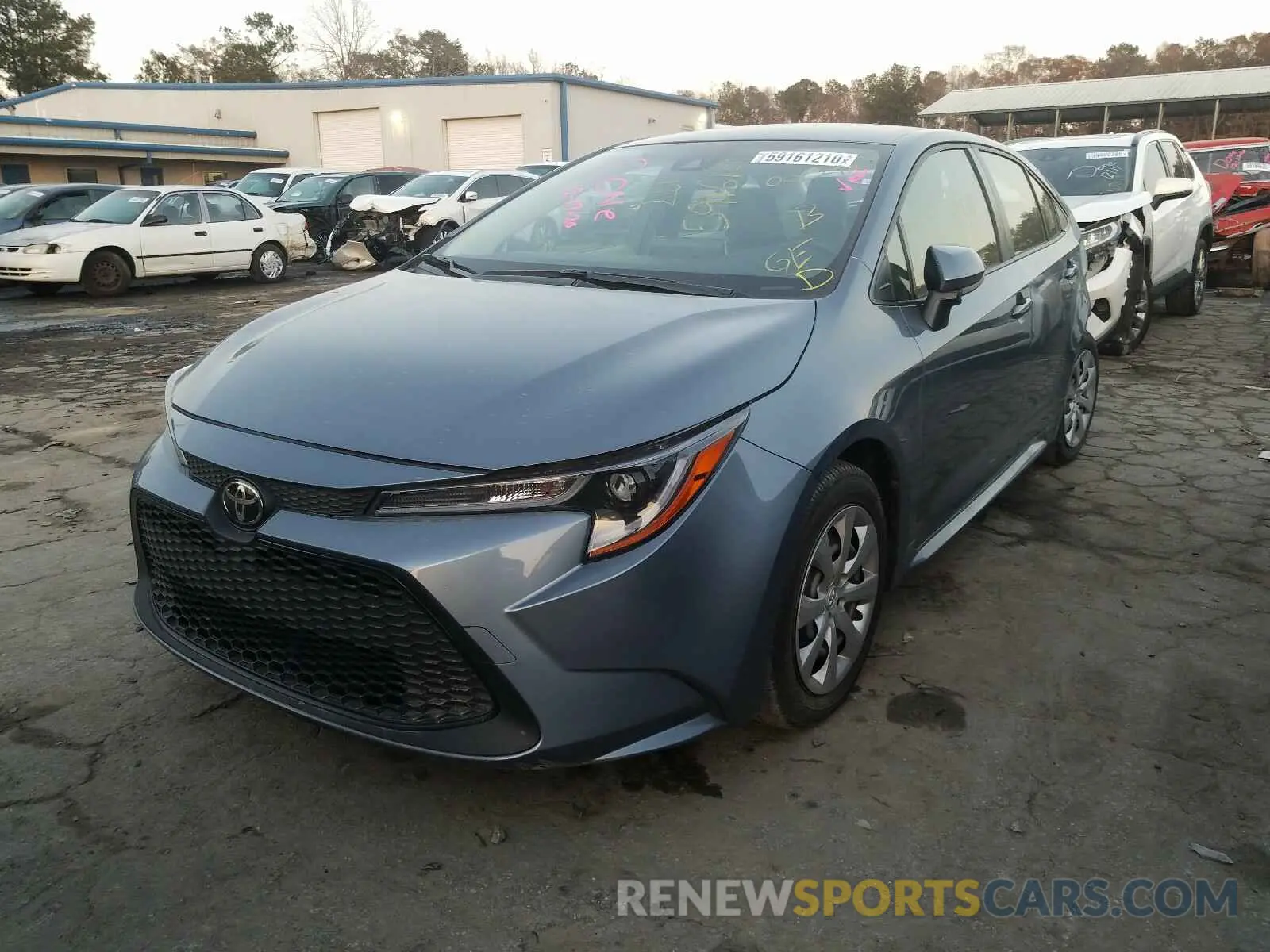 2 Photograph of a damaged car JTDEPRAE8LJ007292 TOYOTA COROLLA 2020