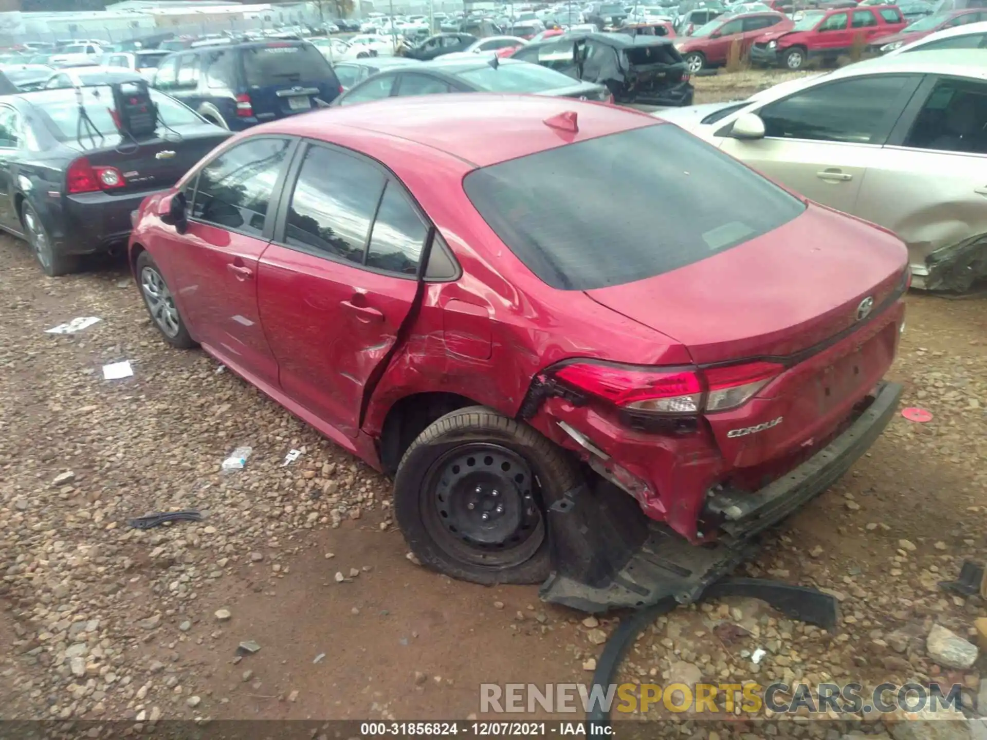 3 Photograph of a damaged car JTDEPRAE8LJ013125 TOYOTA COROLLA 2020