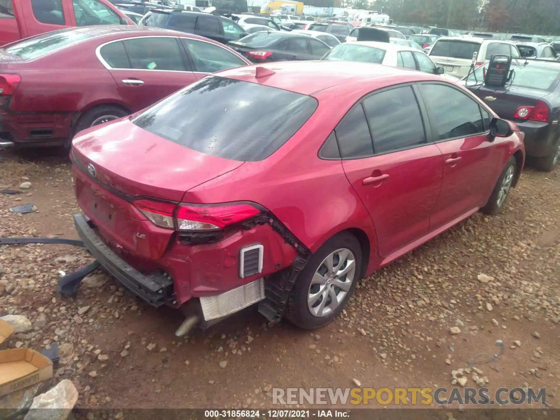 4 Photograph of a damaged car JTDEPRAE8LJ013125 TOYOTA COROLLA 2020