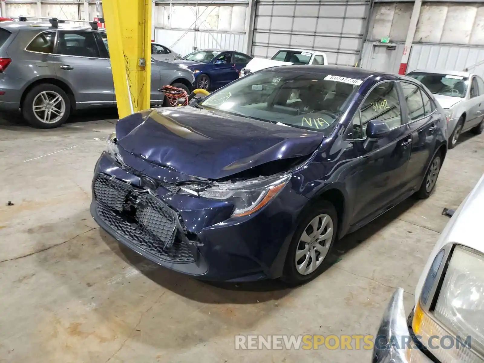 2 Photograph of a damaged car JTDEPRAE8LJ017773 TOYOTA COROLLA 2020