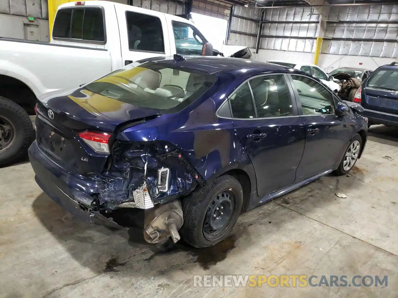 4 Photograph of a damaged car JTDEPRAE8LJ017773 TOYOTA COROLLA 2020