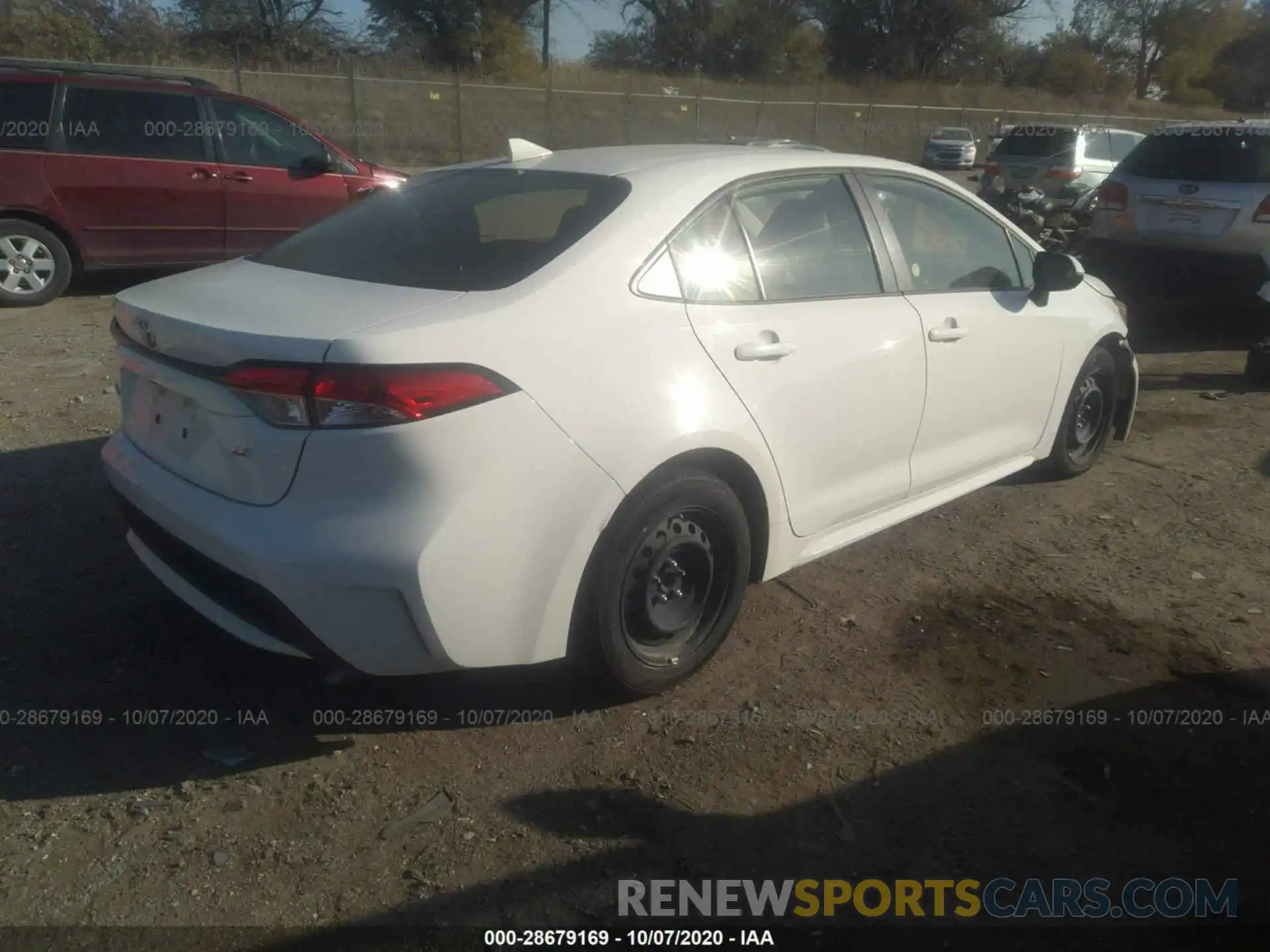 4 Photograph of a damaged car JTDEPRAE8LJ018793 TOYOTA COROLLA 2020