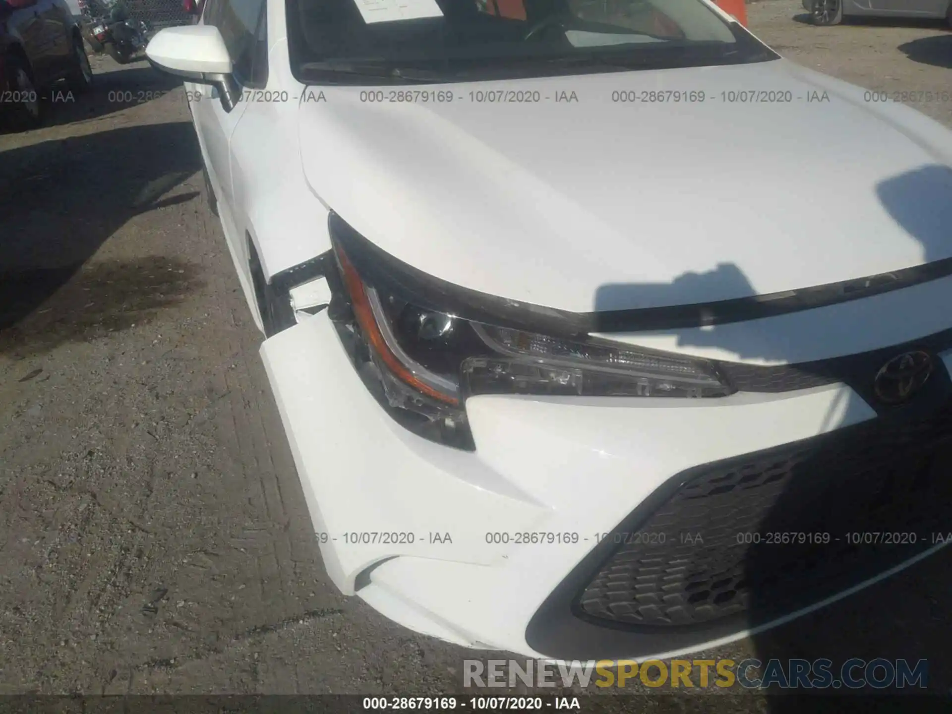 6 Photograph of a damaged car JTDEPRAE8LJ018793 TOYOTA COROLLA 2020