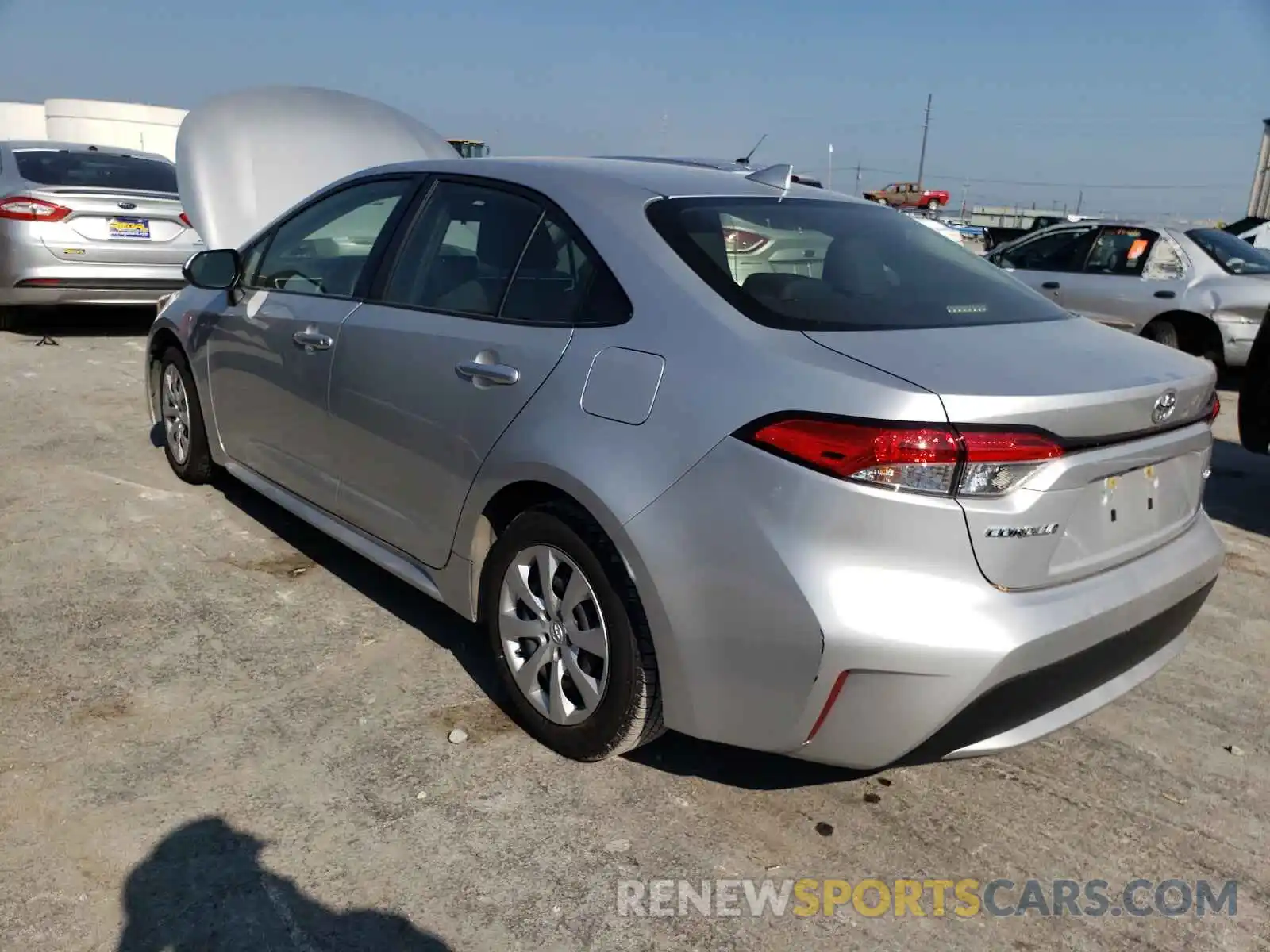 3 Photograph of a damaged car JTDEPRAE8LJ020446 TOYOTA COROLLA 2020